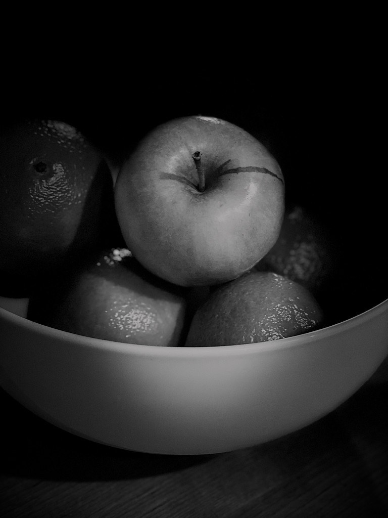 bowl of fruit by vankrey
