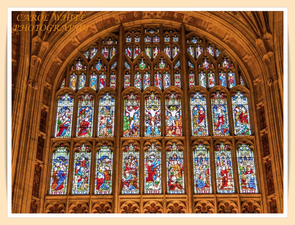 Stained Glass Window Above The Altar,Sherborne Abbey by carolmw