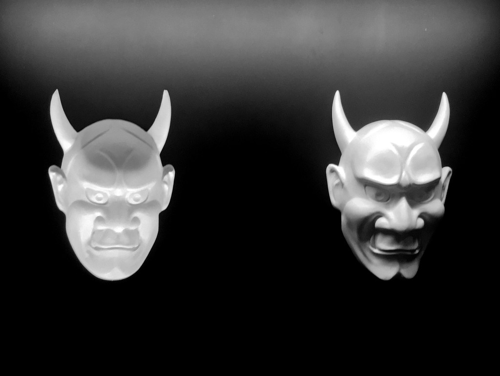 2020-01-07 Demon masks by cityhillsandsea