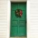 Green Door with Wreath by clay88