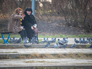 12th Jan 2020 - Girls feeding pigeons