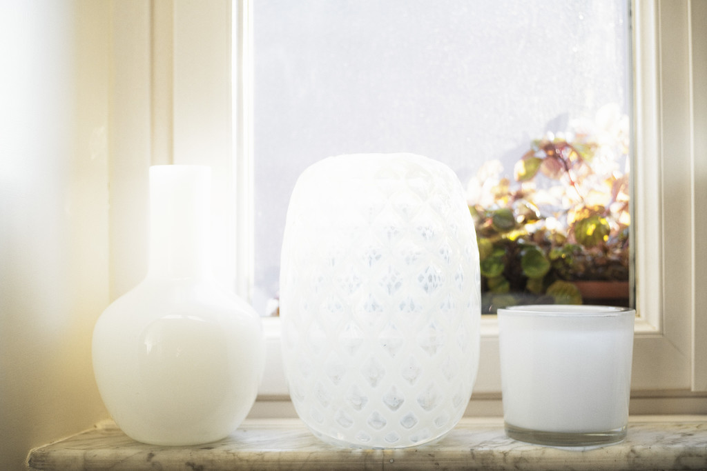 Three white vases by domenicododaro