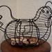 My wire chicken basket for my “Macro 2” reveal.  by louannwarren