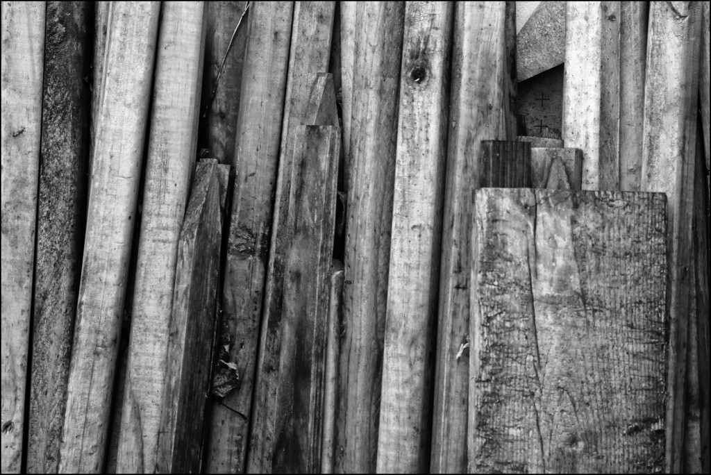 A Stack of Wood Slats by olivetreeann