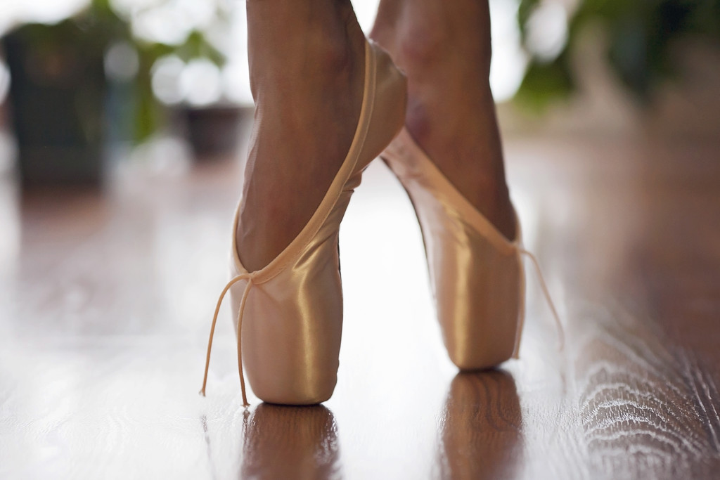 First pair of pointe shoes by kiwichick