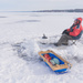 Ice Fishing on Kempenfelt Bay by mgmurray