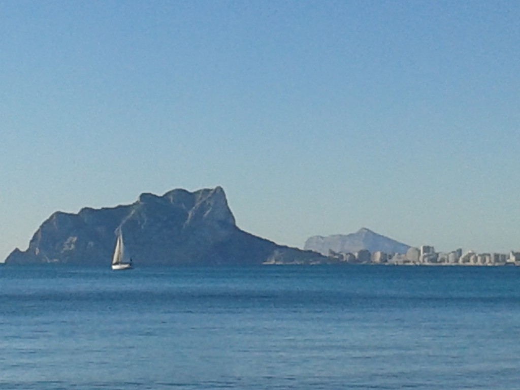 Calpe and in the  far distance Benidorm .  by chimfa
