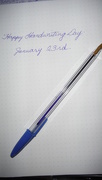 23rd Jan 2020 - Happy Handwriting Day!