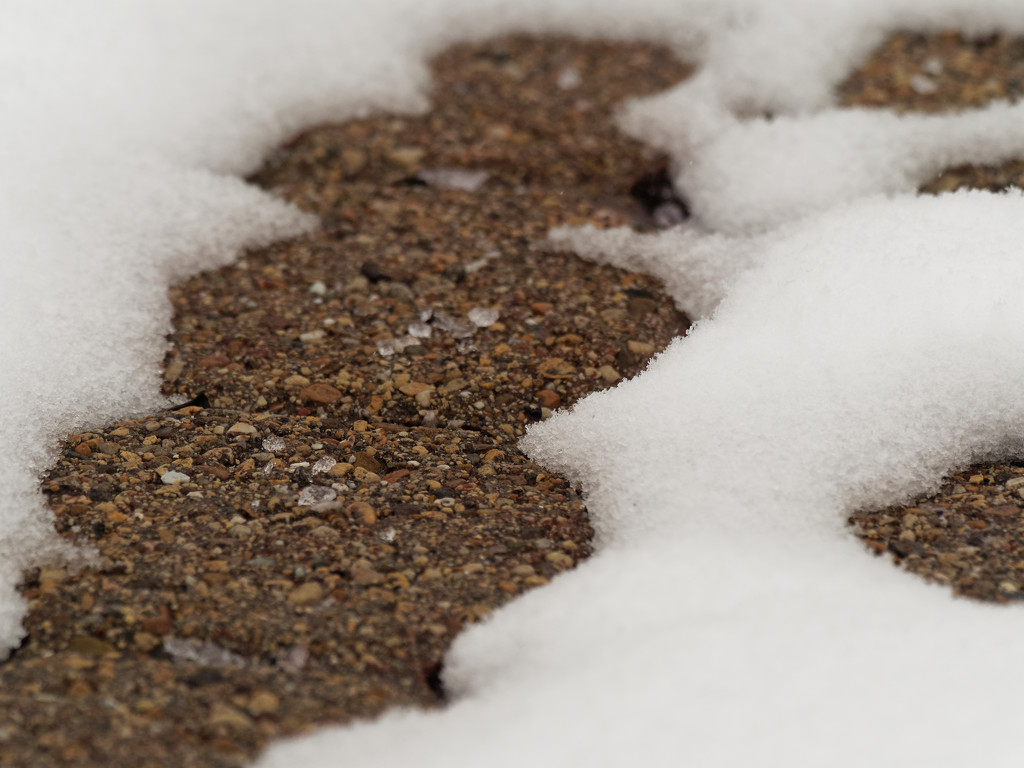 sidewalk with snow by rminer