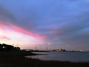 25th Jan 2020 - Sky and sunset over Charleston Harbor from Waterfront Park