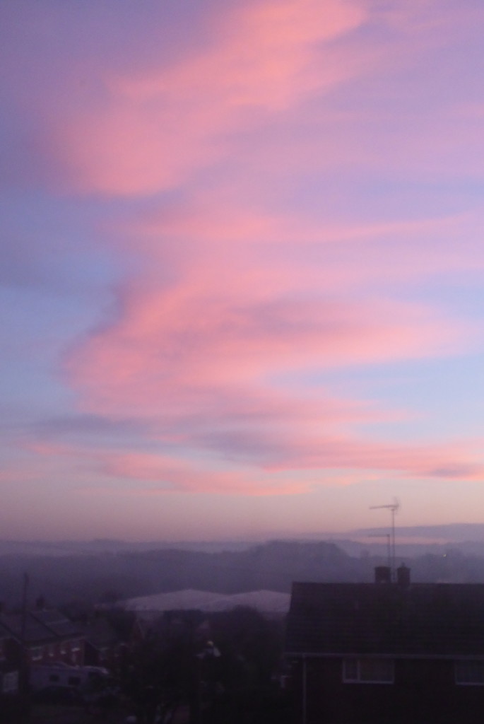 Sunrise red pink cloud by speedwell