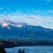 Olympic Mountains and Dungeness Bay by theredcamera