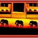 Elephants on a draught excluder by grace55