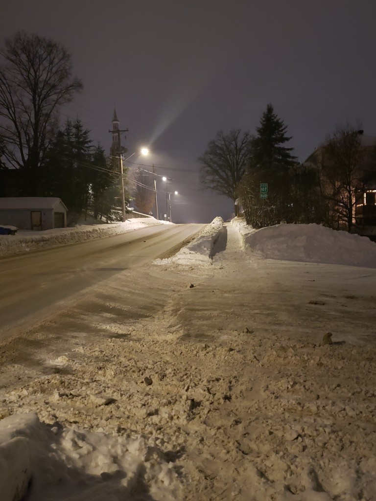 Street at Night by waltzingmarie