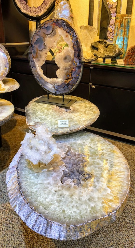 2 Tier Geode Rock Table by harbie