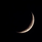 27th Jan 2020 - The Waxing Crescent Moon