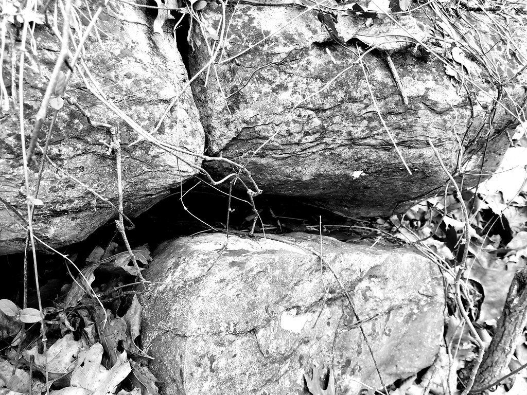 Rocks along the road by francoise