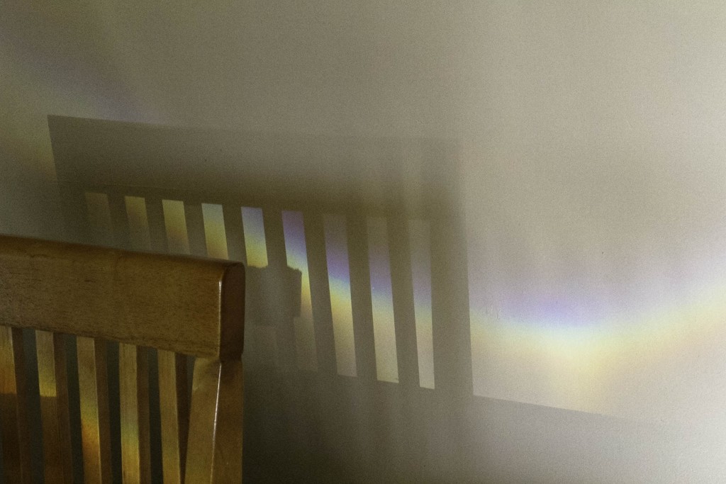Rainbow on my kitchen wall. by mittens