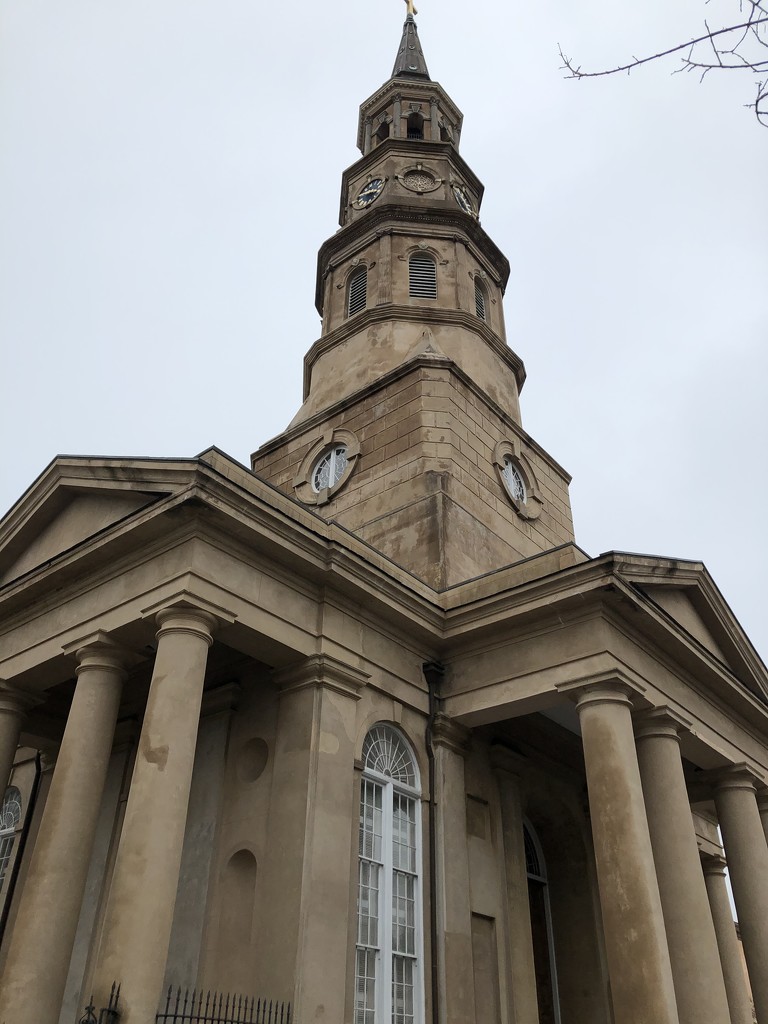 St. Philip’s Church steeple, Charleston by congaree