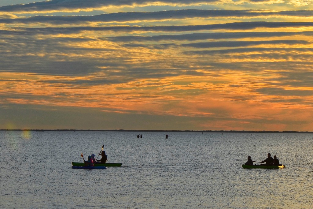 Sunset on South Padre Island’s Laguna Madre by louannwarren