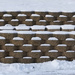 Snow on the brick fence by houser934