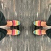 My rainbow sneakers.  by cocobella