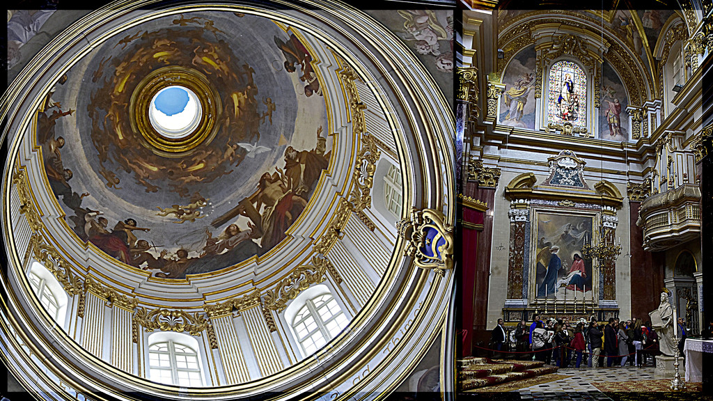 MDINA CATHEDRAL – SIDE CHAPEL AND DOME by sangwann