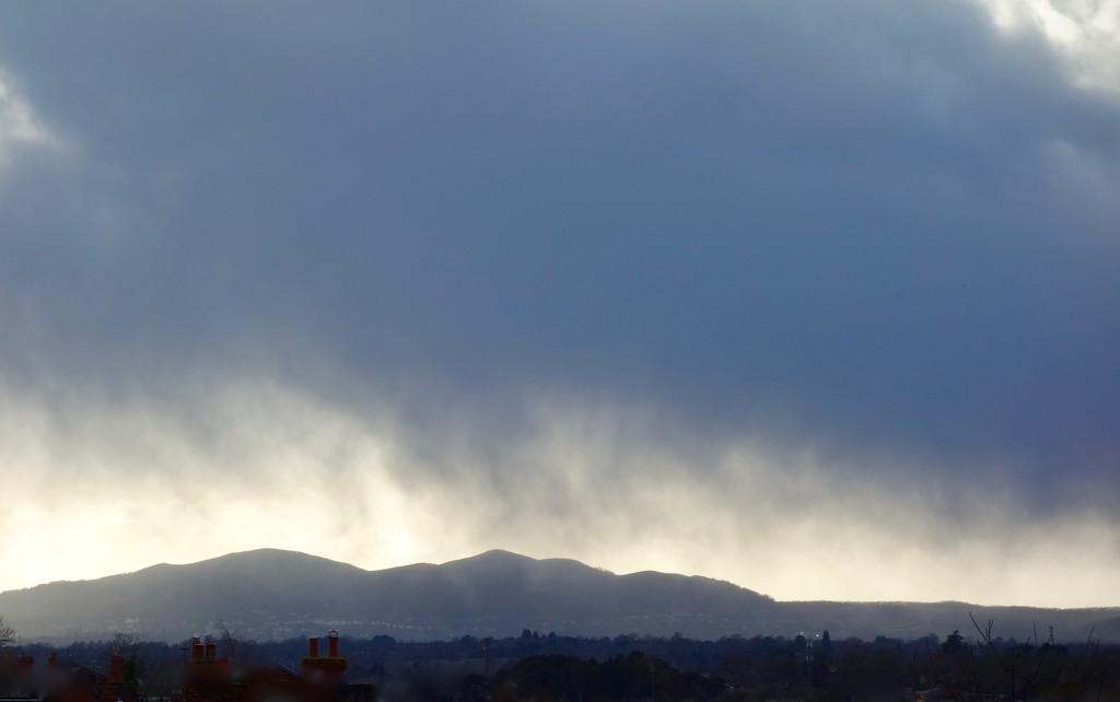 Stormy sky over the Malvern Hills. by rosie00