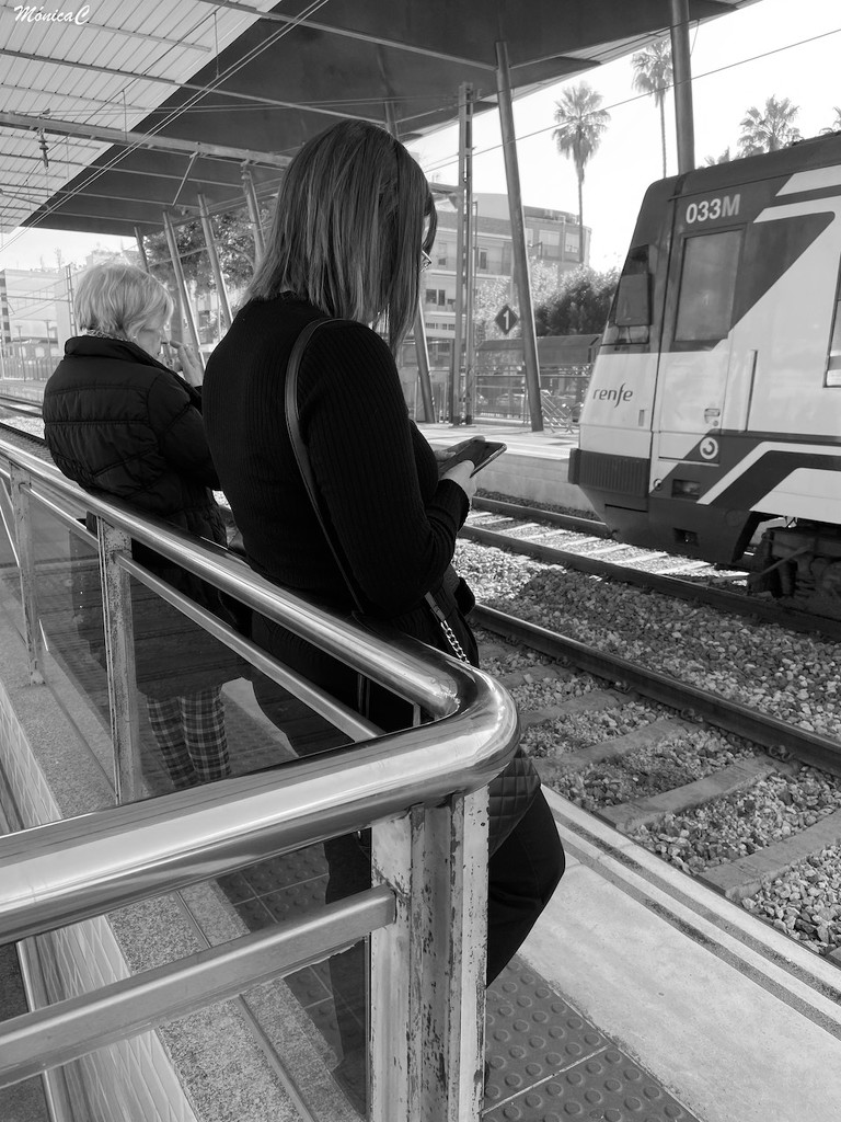 Waiting for the train by monicac
