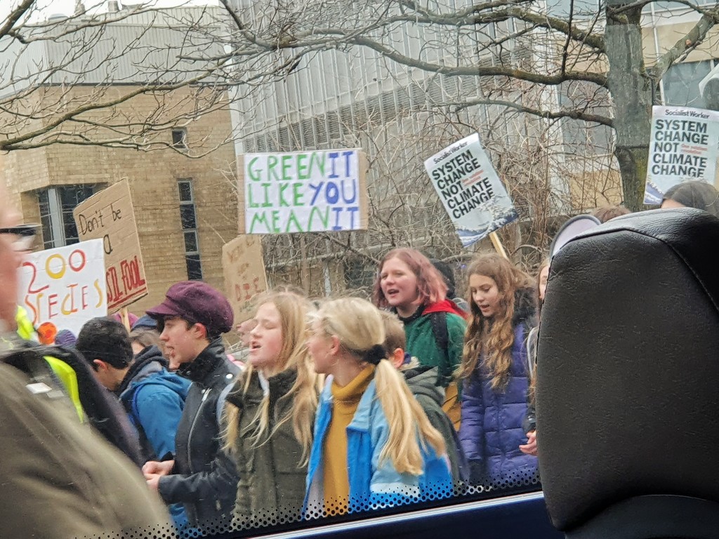 Climate activists spotted while on the bus by isaacsnek