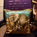 Elephant Cushion by gillian1912