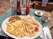 13th Feb 2020 - Omelette and chips