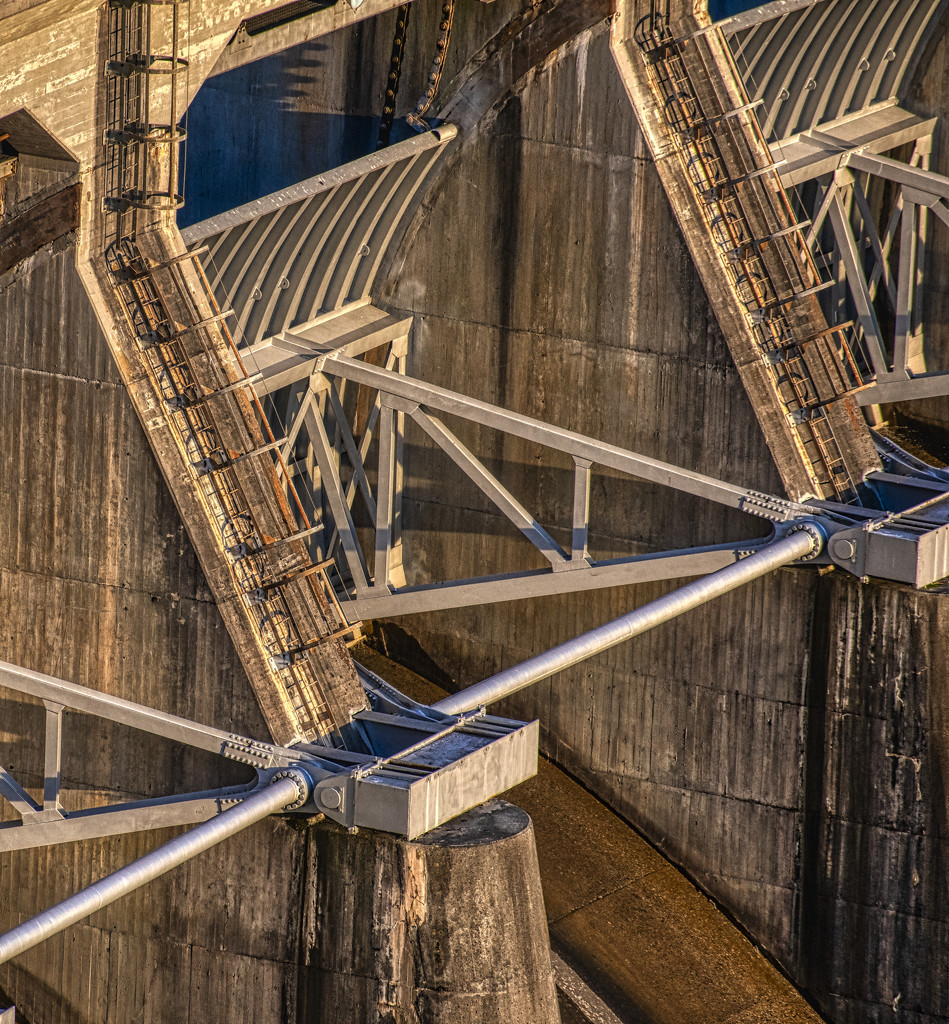 Dam Ladders by k9photo
