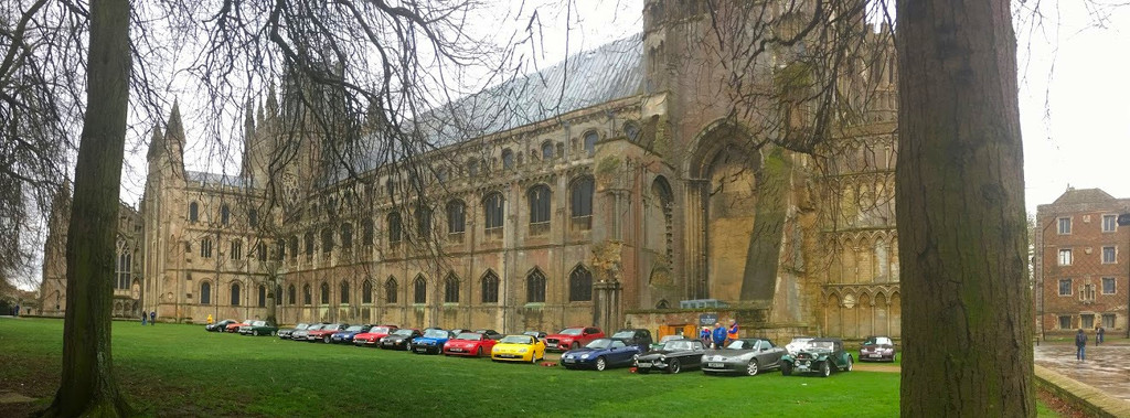 Classic MGs at Ely Cathedral by jeff