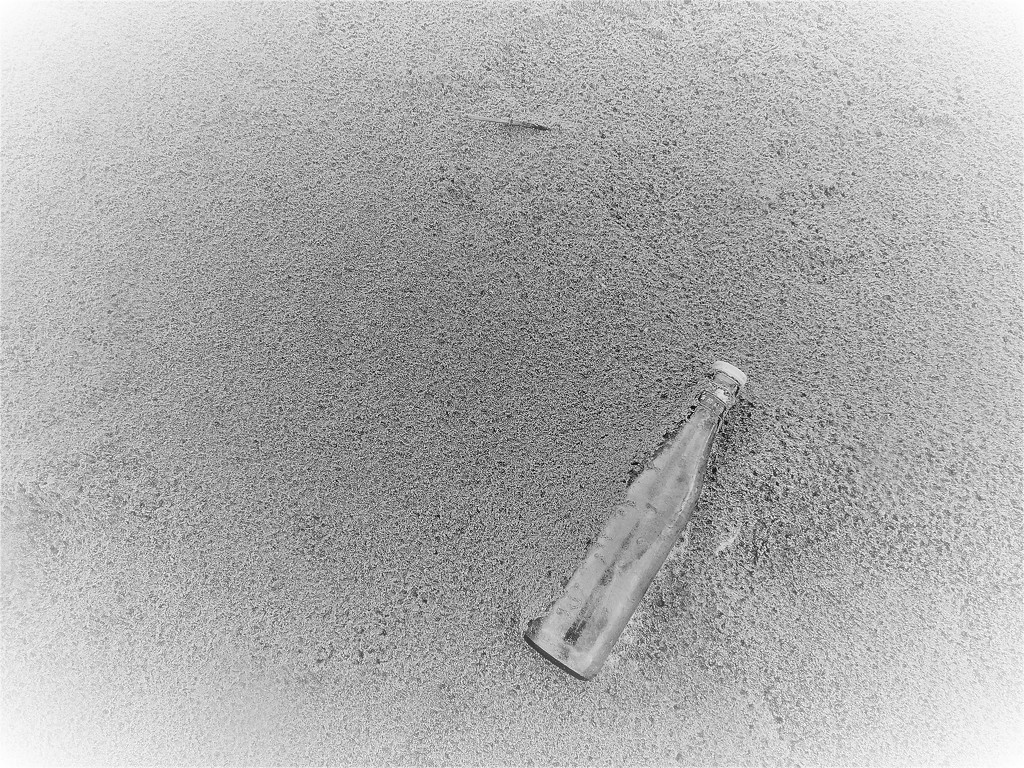 Bottle at sea by etienne