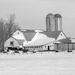 White Barn in the Winter by farmreporter