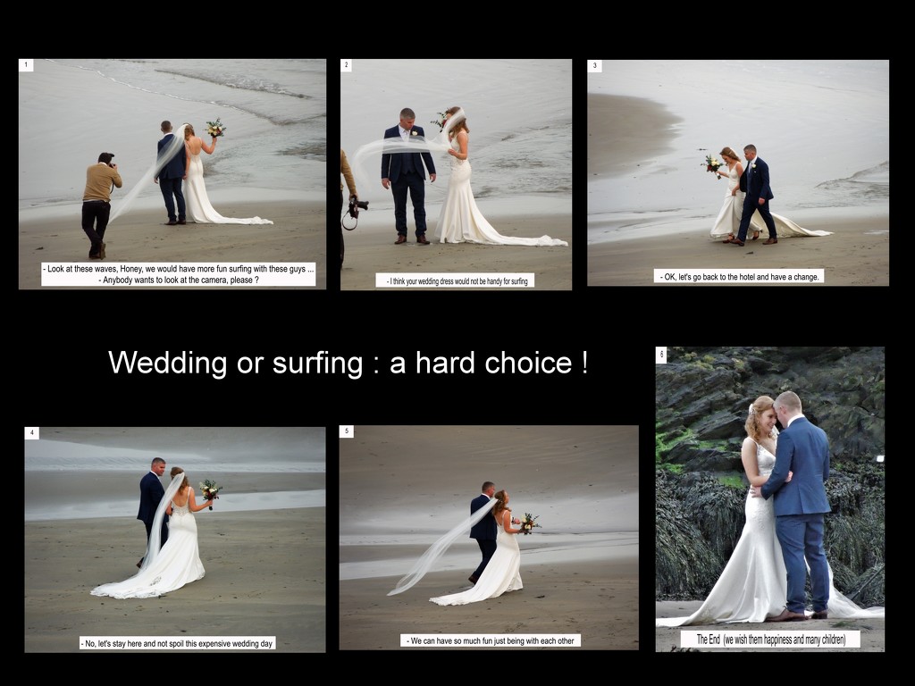 Wedding or surfing : a hard choice ! by etienne