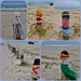 Yarn bombing the Port Aransas beach bollards by louannwarren