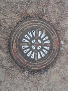 11th Jan 2020 - Frosted manhole cover