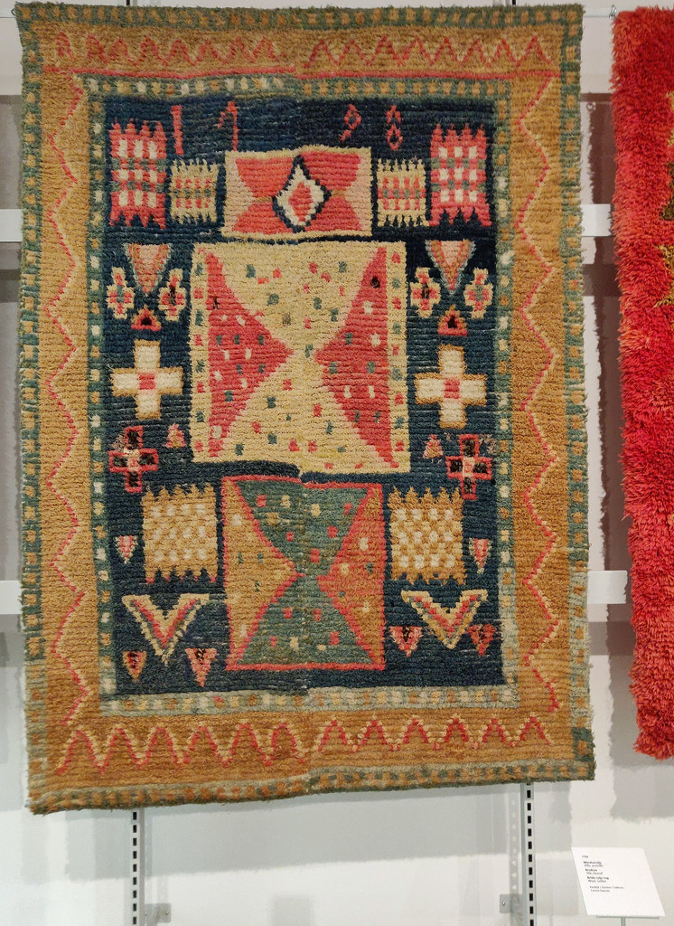 An old Bridal rug - Morsiusryijy at Design Museum by annelis