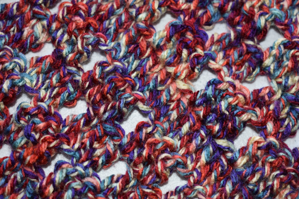 Red, white and blue scarf by homeschoolmom