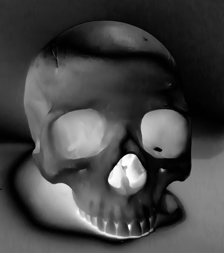 Solarised skull... by m2016