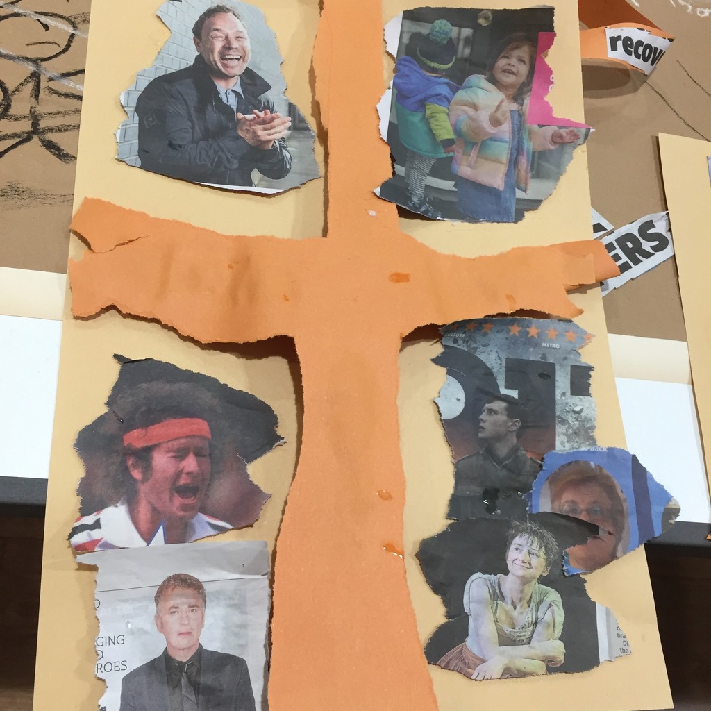 Collage Cross by daffodill