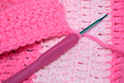 1st Mar 2020 - Pink Scarf and Crochet Hook