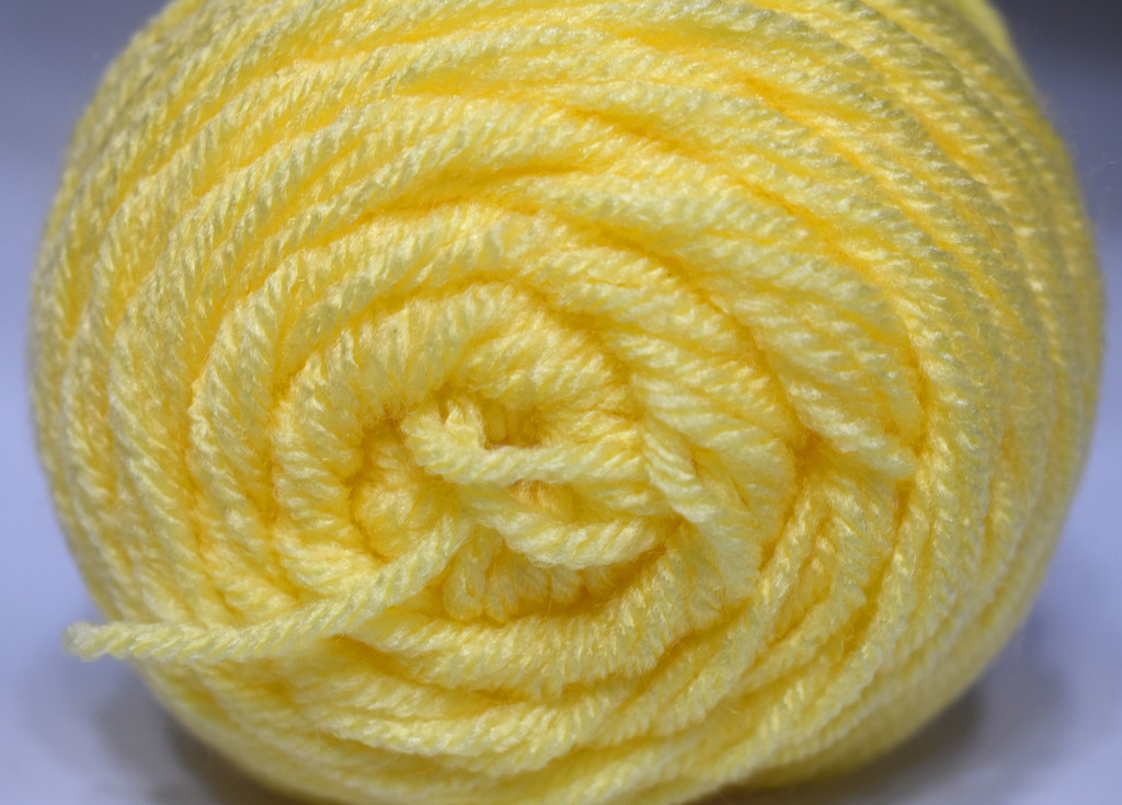 YELLOW yarn by homeschoolmom
