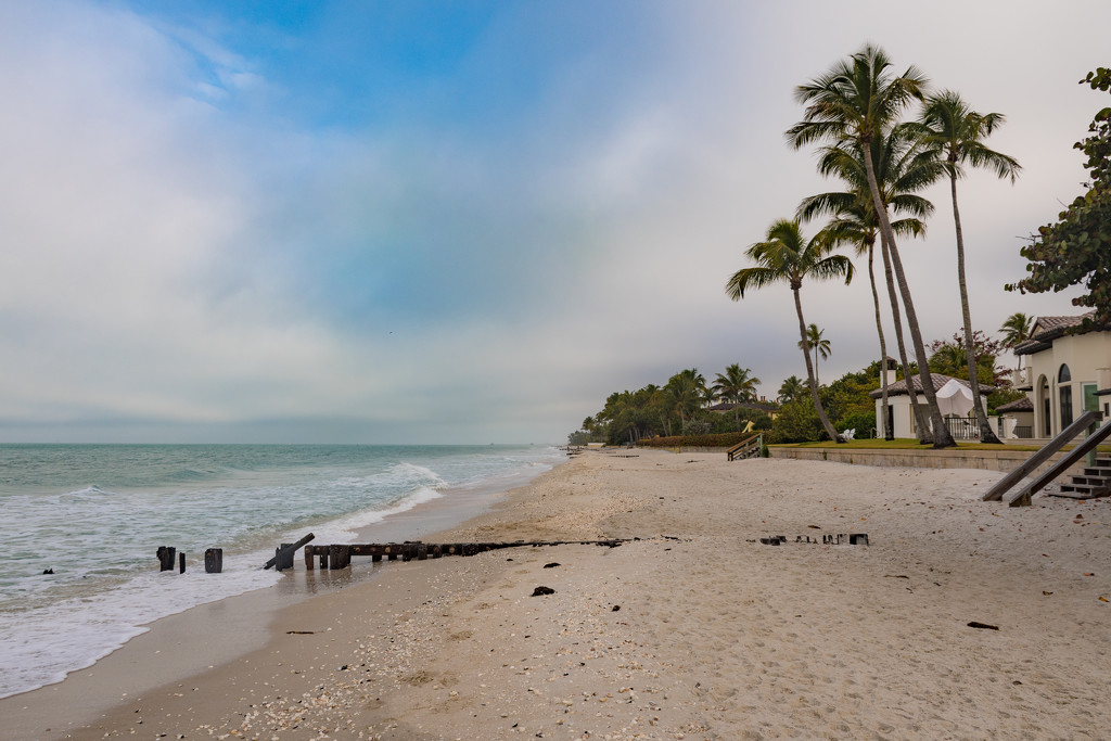 Naples Beach at High Tide by mgmurray