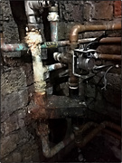 6th Mar 2020 - BEFORE - old boiler pipes