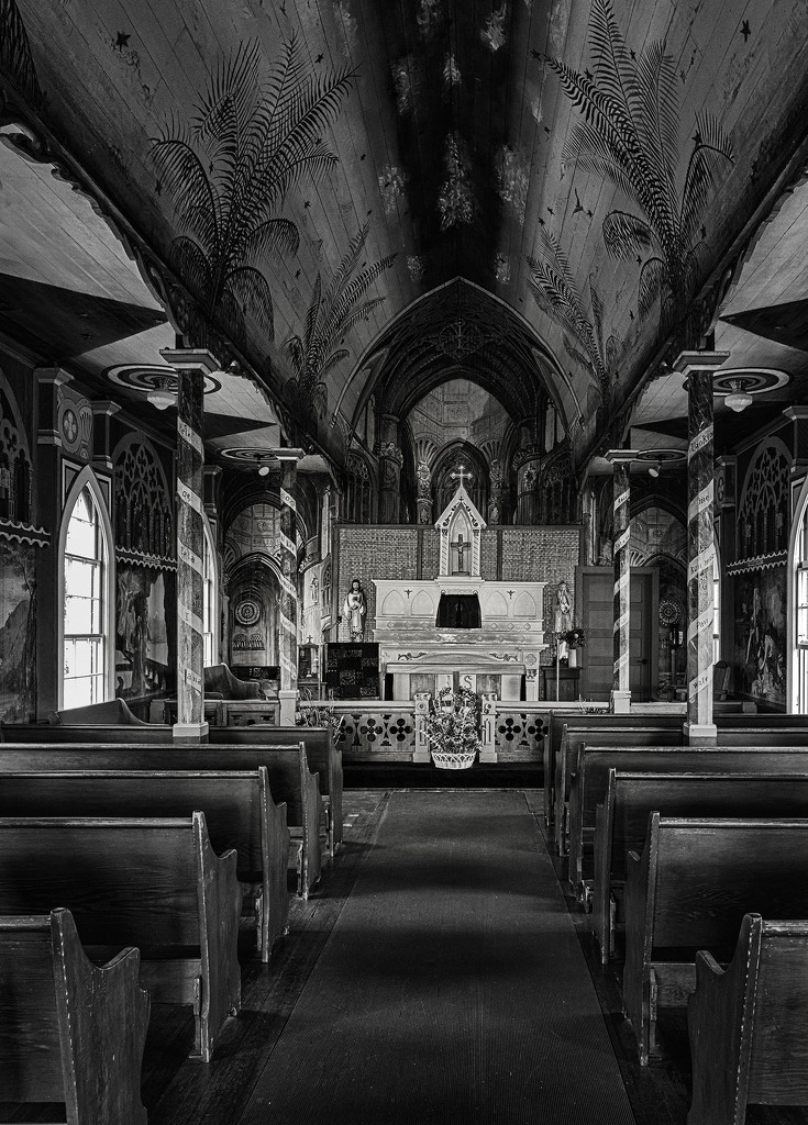  B and W Painted Church by jgpittenger