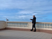 8th Mar 2020 - My husband trying to make friend with a seagull. 