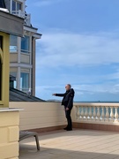 8th Mar 2020 - My husband offering coffee to a seagull. 